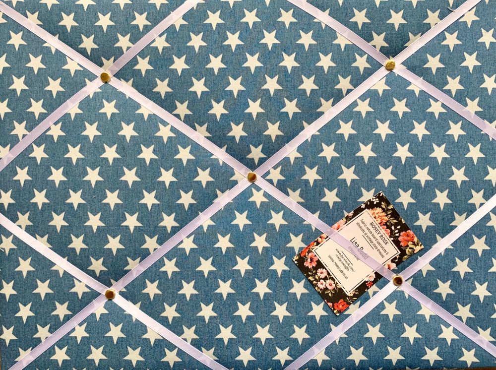 Custom Handmade Bespoke Fabric Pin Memo Notice Photo Cork Memo Board With B