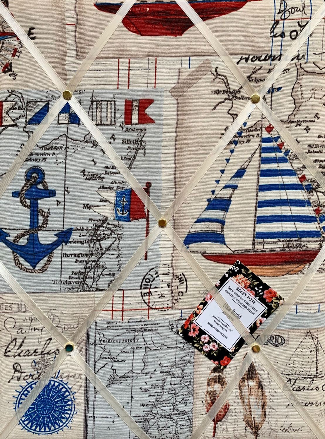 Custom Handmade Bespoke Fabric Pin / Memo / Notice / Photo Cork Memo Board