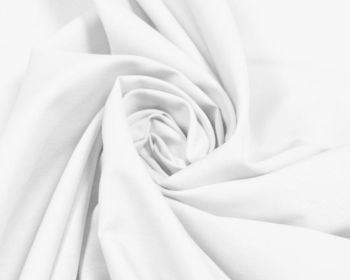Plain Polycotton Fabric 44 inch By The Metre White