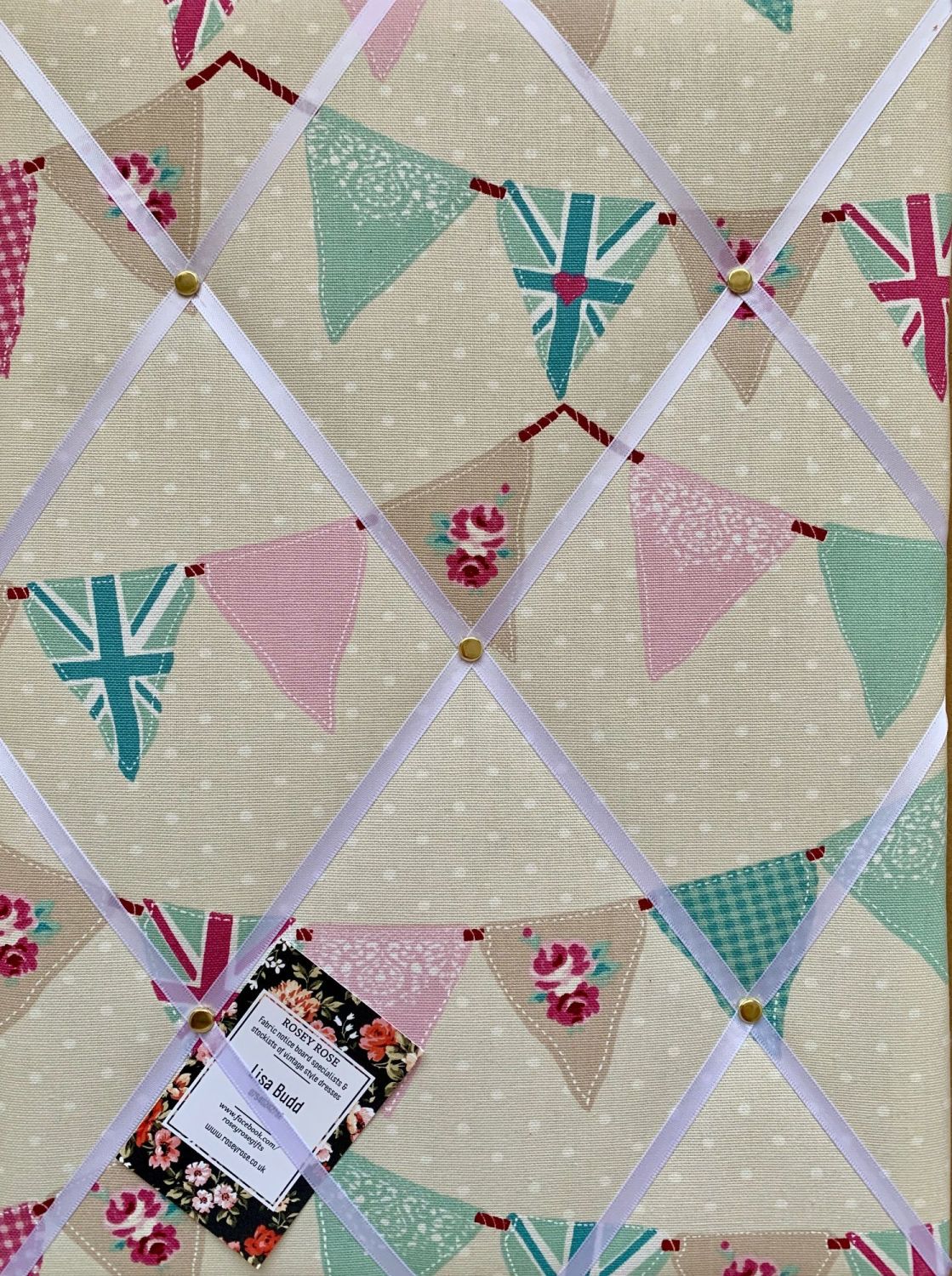 Custom Handmade Bespoke Fabric Pin / Memo / Notice / Photo Cork Memo Board