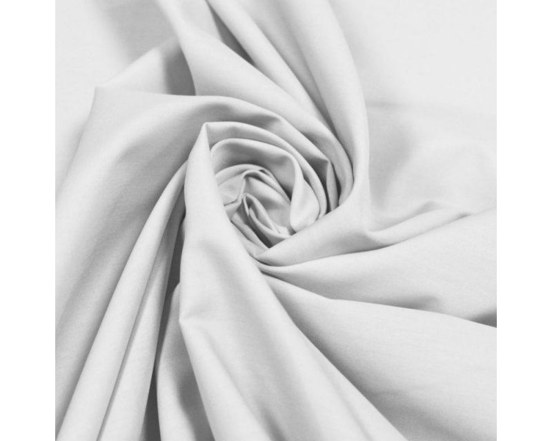 Plain Polycotton Fabric 44 inch By The Metre Silver