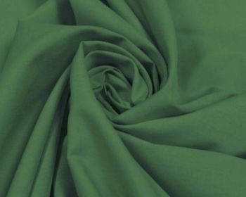 Plain Polycotton Fabric 44 inch By The Metre Bottle Green