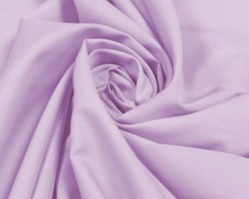 Plain Poly Cotton Fabric 44 inch By The Metre Lilac