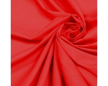 Plain Poly Cotton Fabric 44 inch By The Metre Red