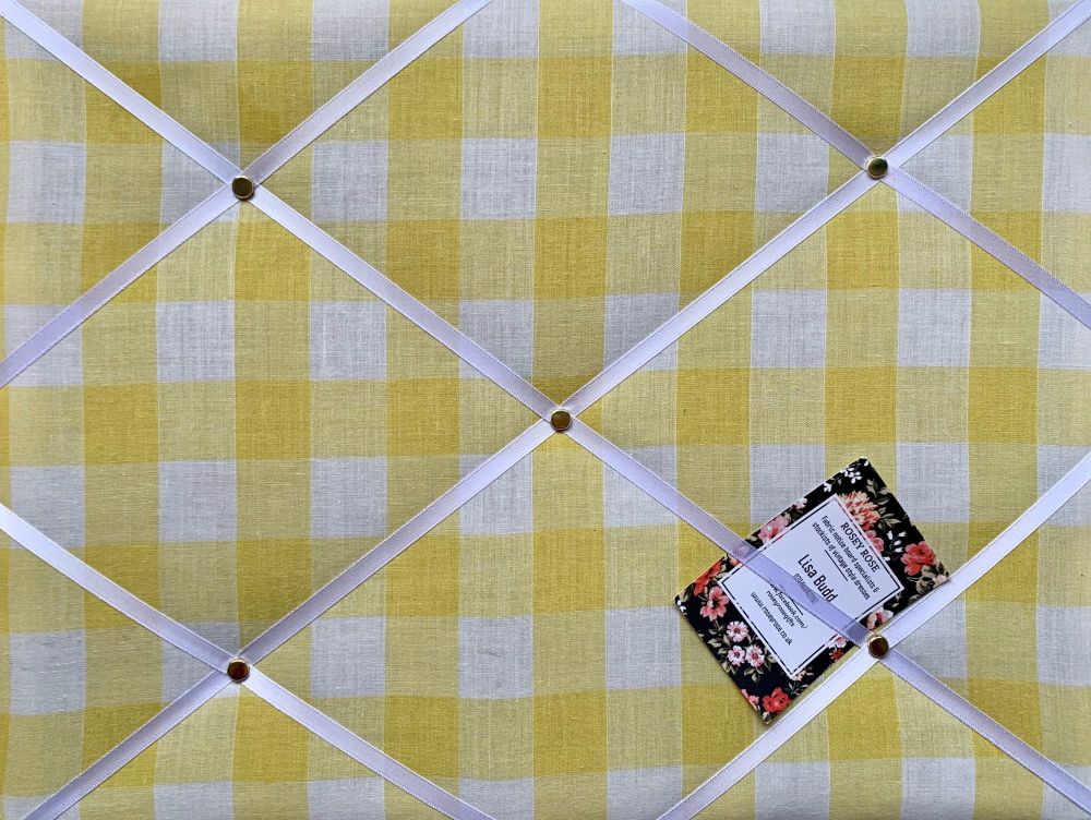 Custom Handmade Bespoke Fabric Pin / Memo / Notice / Photo Cork Memo Board 