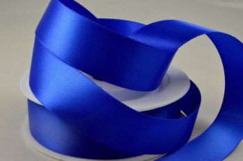 Double Sided Satin Ribbon 7mm 25 Metre Reel Or By The Metre in Royal Blue