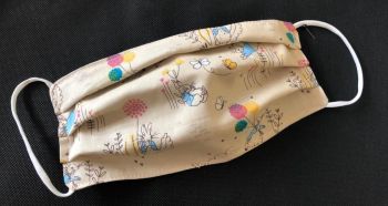 Adult's Handcrafted Reusable Washable Fabric Face Mask Covering Raising Money For Mind Beatrix Potter Peter Rabbit & Dotty