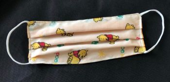 Adult's Handcrafted Reusable Washable Fabric Face Mask Covering Raising Money For Mind Winnie the Pooh