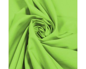 Plain Polycotton 80/20 Fabric 44 inch By The Metre Lime Green FREE DELIVERY