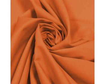 Plain Poly Cotton Fabric 44 inch By The Metre Orange
