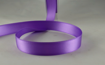 Double Sided Satin Ribbon 10mm 25 Metre Reel Or By The Metre in Purple 43