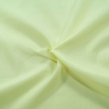 Plain Poly Cotton Fabric 44 inch By The Metre Lemon Yellow FREE DELIVERY