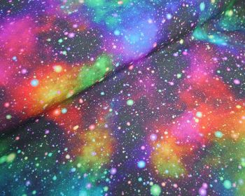Little Johnny Speckled Galaxy Star Printed Digital 100% Cotton 59" FREE DELIVERY