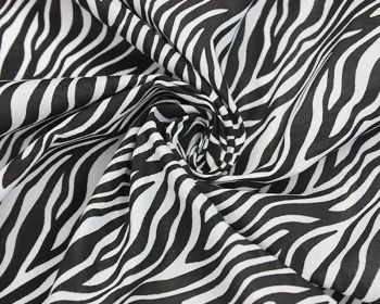 Zebra Animal Print 80/20 Polycotton Fabric 44" By The Metre FREE DELIVERY
