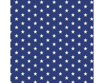 Stars 100% Cotton Royal Blue 145cm / 57" By The Metre FREE UK DELIVERY