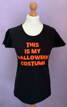 Customisable & Personalised Men's / Women's / Kid's T Shirt 'THIS IS MY HALLOWEEN COSTUME'