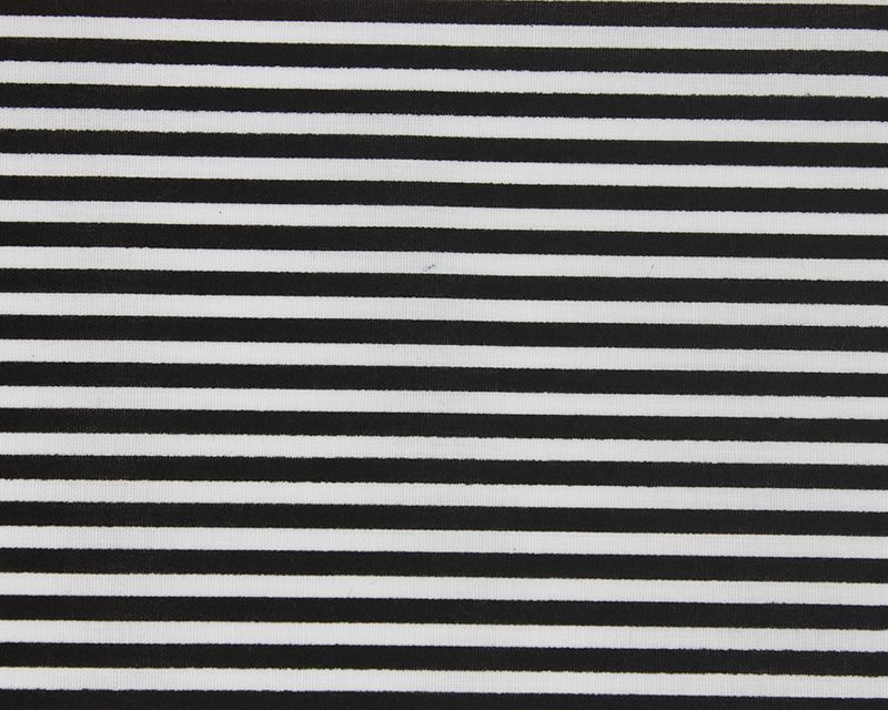 Black & White Stripes Polycotton 80/20 44 inch By The Metre FREE UK DELIVER