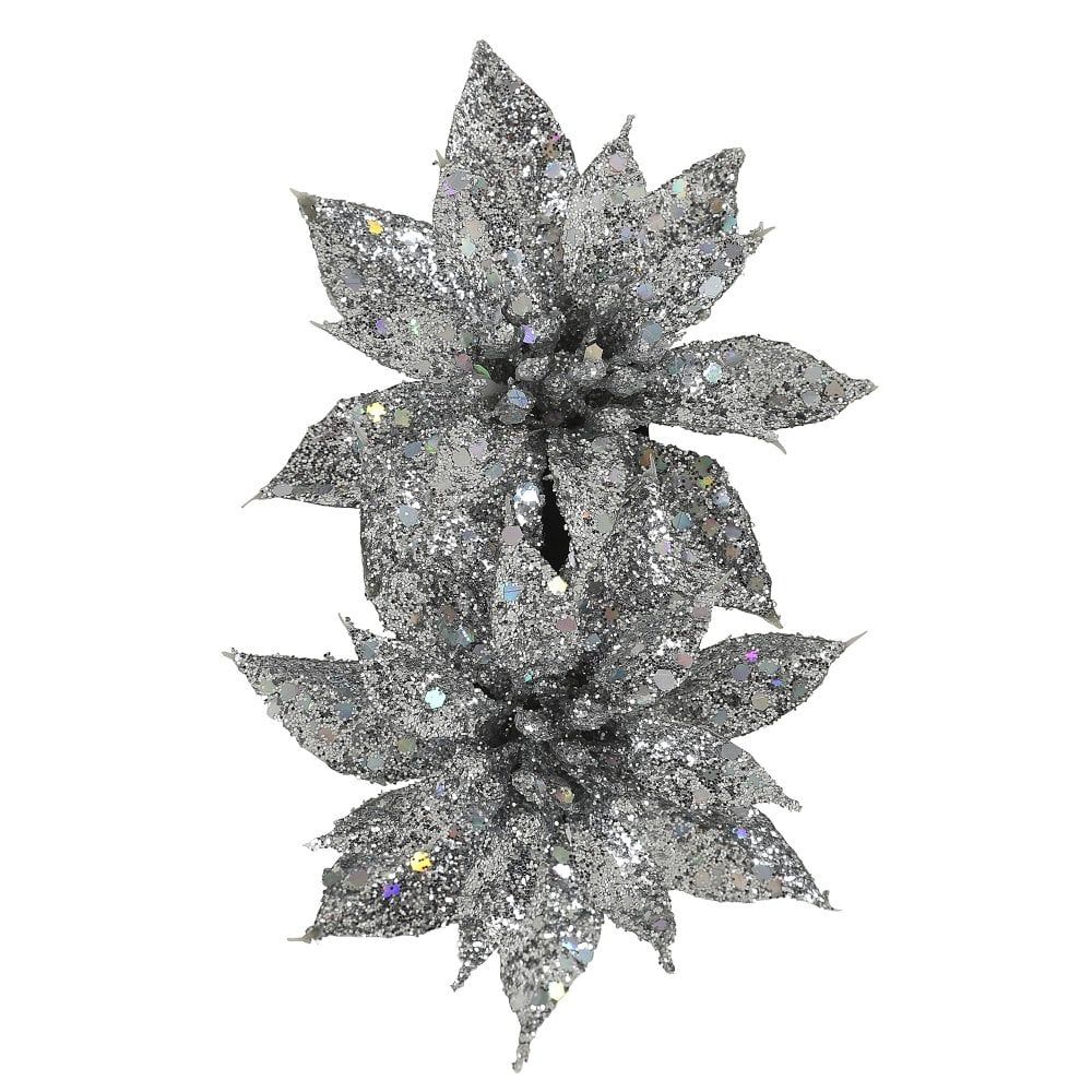 Collectif Accessories Louise Festive Shine & Sparkle Formal Hair Flower Sil