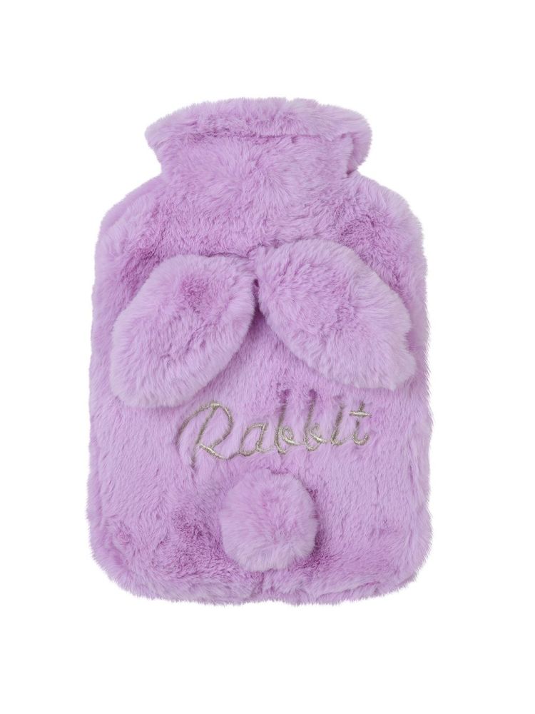 Collectif Accessories Fluffy Rabbit Bunny Hot Water Bottle Lilac