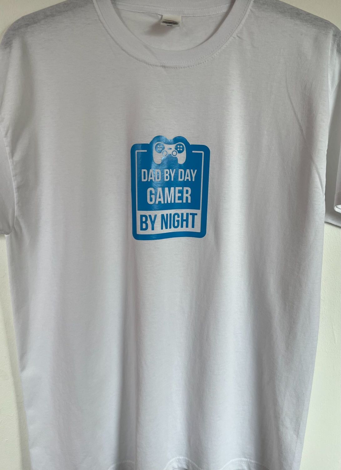 Hand Crafted Customisable Men's Top - Dad By Day, Gamer By Night T Shirt - 