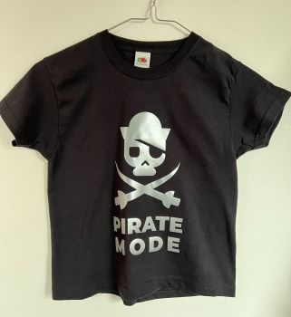 Customisable & Personalised Men's / Women's / Kid's Halloween T Shirt 'PIRATE MODE'