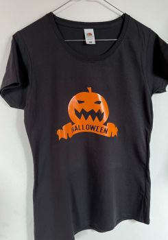 Customisable & Personalised Men's / Women's / Kid's Halloween T Shirt HALLOWEEN PUMPKIN