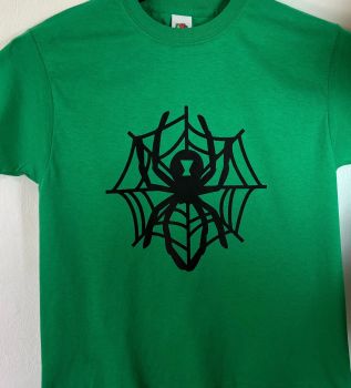 Customisable & Personalised Men's / Women's / Kid's Halloween T Shirt Creep Spider & Web