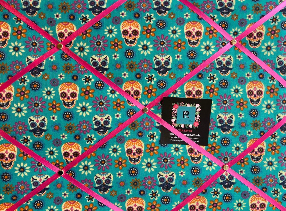 Custom Handmade Bespoke Fabric Pin Memo Notice Photo Cork Memo Board With S