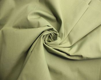 Olive Green Plain Polycotton 80/20 44 Inches 100 gsm By The Metre FREE DELIVERY