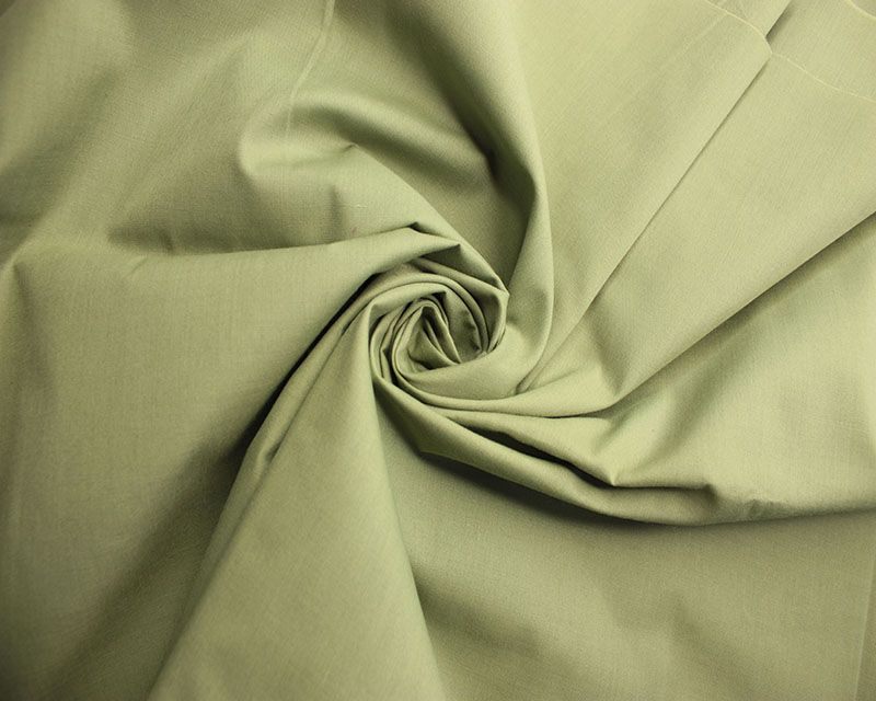 Olive Green Plain Polycotton 80/20 44 Inches 100 gsm By The Metre FREE DELI