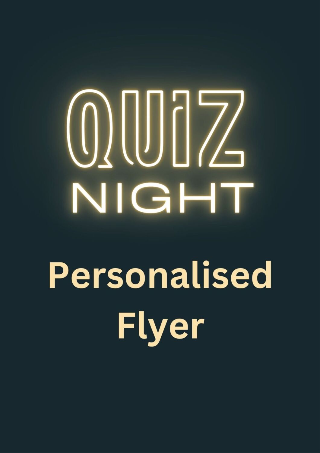 Customised & Personalised Pub Quiz / Party / Raffle Invite / Flyer / Poster
