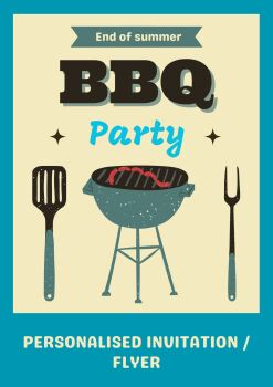 Customised & Personalised BBQ / Party / Raffle Invite / Flyer / Poster PDF Printable Digital Download