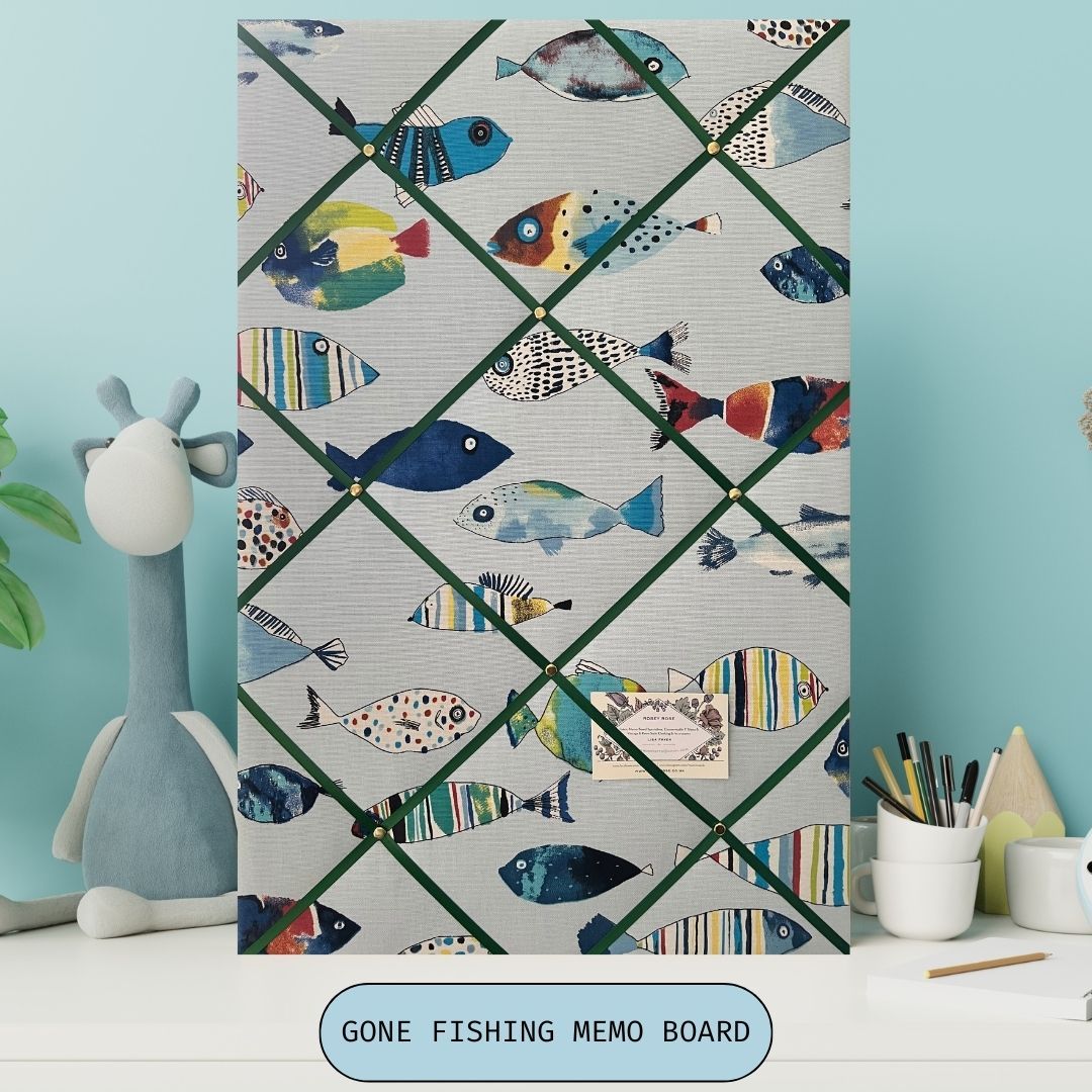 Custom Handmade Bespoke Fabric Pin Memo Notice Photo Cork Memo Board With P