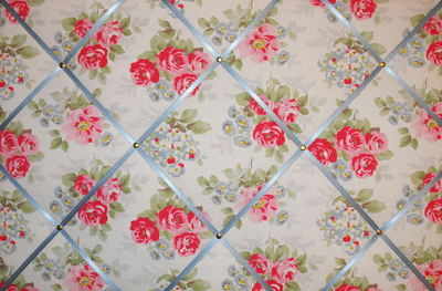Large Cath Kidston Regal Rose Hand Crafted Fabric Notice / Pin / Memo Board