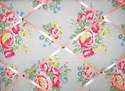 Medium 40x30cm Cath Kidston Textured Rose Hand Crafted Fabric Notice / Pin / Memo / Memory Board