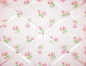 Medium 40x30cm Cath Kidston Rose Sprig Hand Crafted Fabric Notice / Pin / Memo / Memory Board