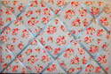 Large 60x40cm Cath Kidston Cherry Blossom Hand Crafted Fabric Notice / Pin / Memo / Memory Board