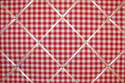 Large 60x40cm Laura Ashley Red Gingham Hand Crafted Fabric Notice / Pin / Memo / Memory Board