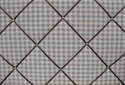 Large 60x40cm Laura Ashley Taupe / Linen Gingham Hand Crafted Fabric Notice / Pin / Memo / Memory Board