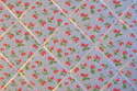 Large 60x40cm Cath Kidston Blue Mini Strawberry Hand Crafted Fabric Notice / Pin / Memo / Memory Board