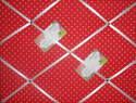 Medium 40x30cm Cath Kidston Red Mini Dot Hand Crafted Fabric Notice / Pin / Memo / Memory Board