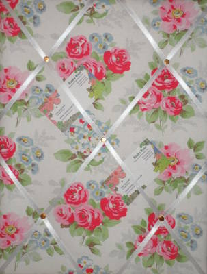 Medium Cath Kidston Regal Rose Hand Crafted Fabric Notice / Pin / Memo Boar