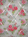 Medium 40x30cm Cath Kidston Regal Rose Hand Crafted Fabric Notice / Pin / Memo / Memory Board