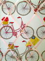Medium 40x30cm Ashley Wilde Poppy Totnes Cycling Bike Hand Crafted Fabric Notice / Memory / Pin / Memo Board