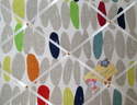 Medium 40x30cm Laura Ashley Wallace Natural Multi Hand Crafted Fabric Notice / Pin / Memo / Memory Board