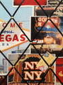 Medium 40x30cm Las Vegas American Casino Print Hand Crafted Fabric Notice / Memory / Pin / Memo Board