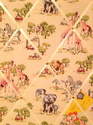 Medium 40x30cm Cath Kidston Safari Hand Crafted Fabric Notice / Pin / Memo / Memory Board