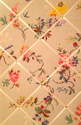 Large 60x40cm Cath Kidston Birds & Roses Hand Crafted Fabric Notice / Pin / Memo / Memory Board