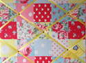 Medium 40x30cm Cath Kidston Patchwork Hand Crafted Fabric Notice / Pin / Memo / Memory Board