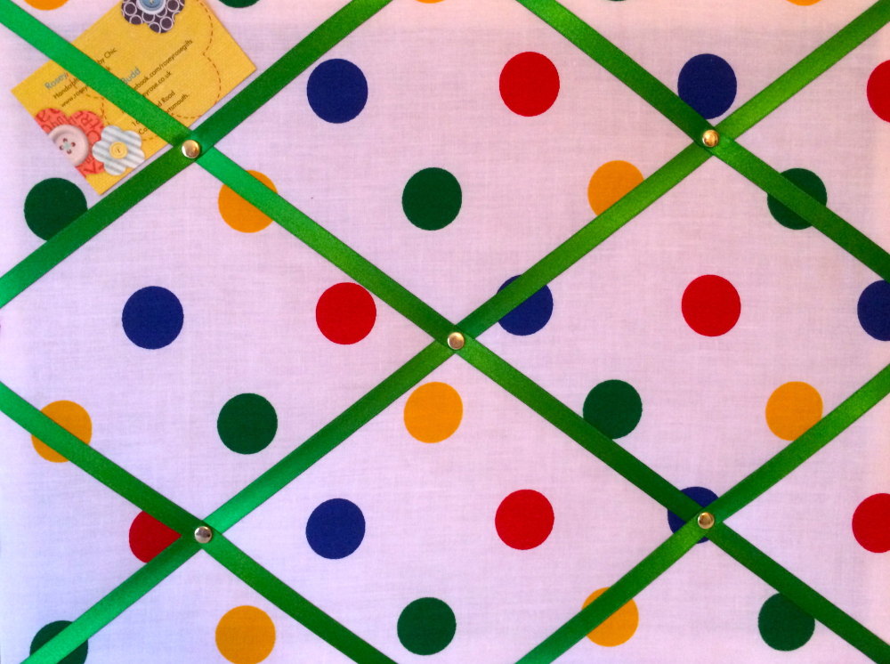 Medium 40x30cm Multi Colour Spot White Red Green Blue Yellow Hand